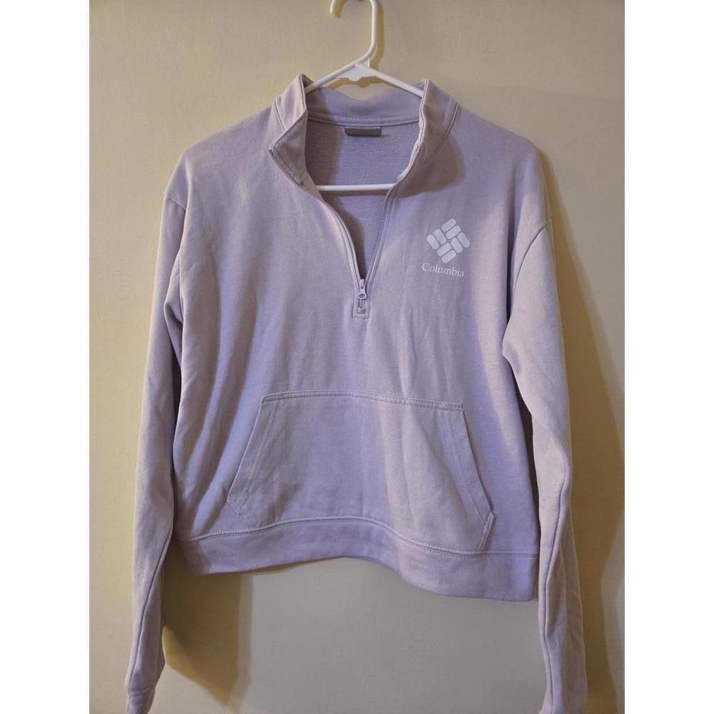 Columbia Sportswear Company Women's Light Purple Quarter-Zip Pullover Sweatshirt